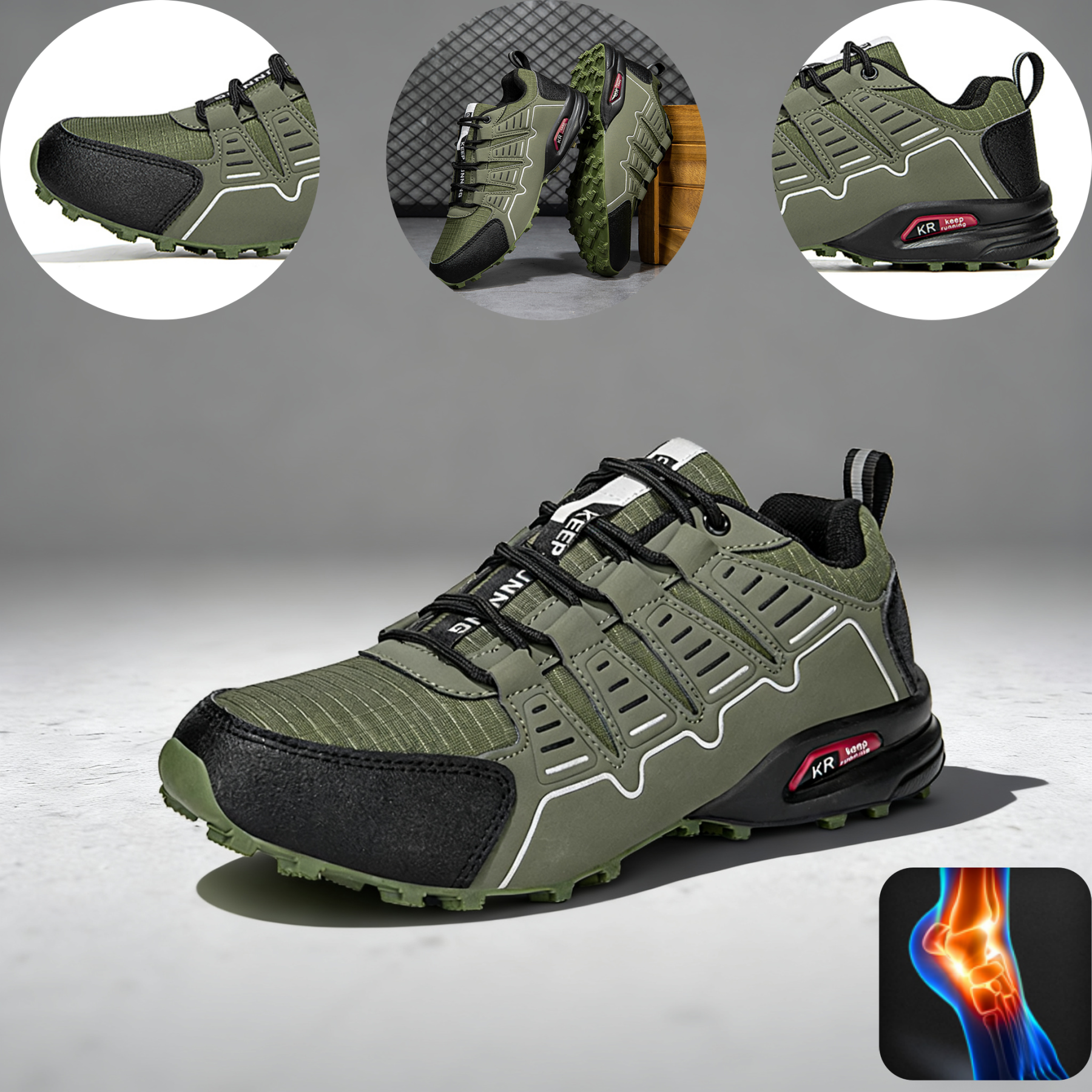 Scarpe ortopediche dal design ergonomico per dolori alla schiena, alle