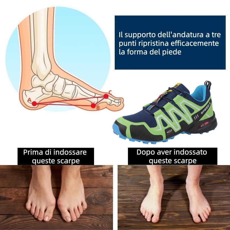 Scarpe ortopediche dal design ergonomico per dolori alla schiena, alle articolazioni e ai piedi - unisex