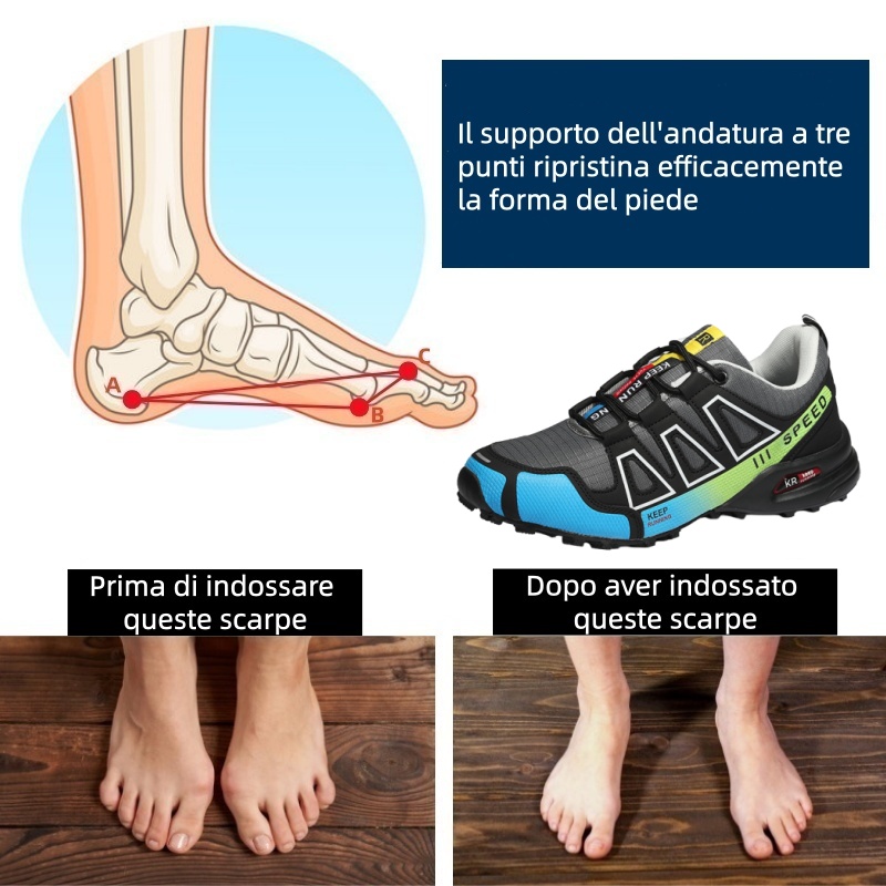 Scarpe ortopediche dal design ergonomico per dolori alla schiena, alle articolazioni e ai piedi - unisex