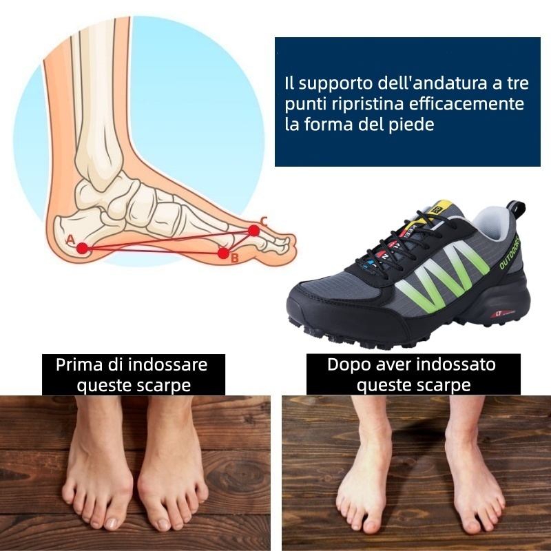 Scarpe ortopediche dal design ergonomico per dolori alla schiena, alle articolazioni e ai piedi - unisex