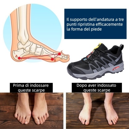 Scarpe ortopediche dal design ergonomico per dolori alla schiena, alle articolazioni e ai piedi - unisex