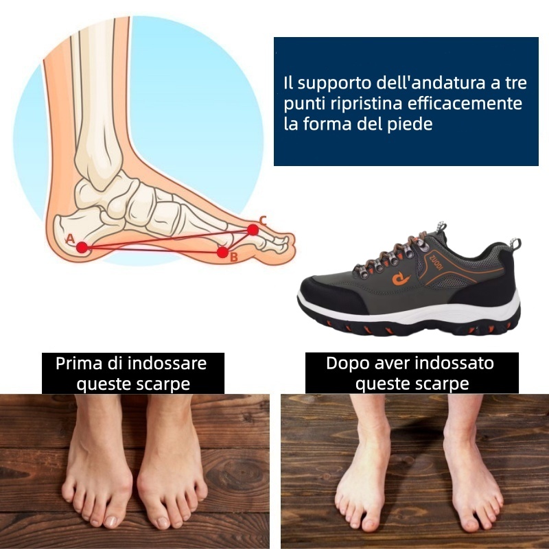 Scarpe ortopediche Linokyr® – Progettate ergonomicamente per alleviare il dolore alla schiena, ai piedi e alle articolazioni – Unisex