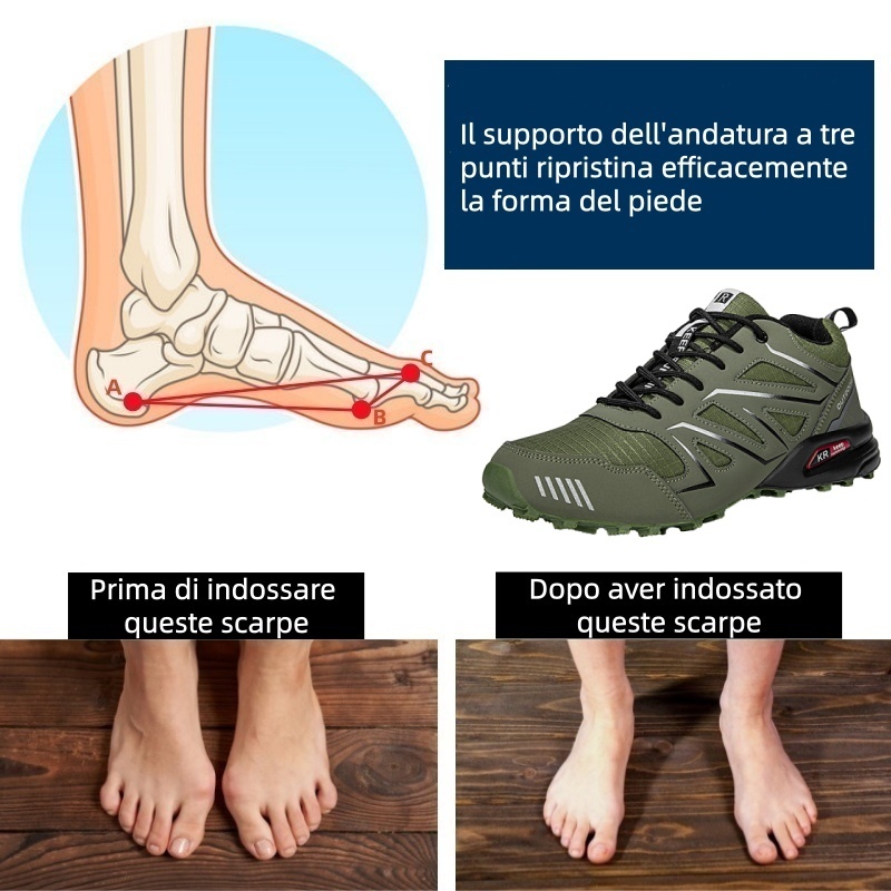 Scarpe ortopediche dal design ergonomico per dolori alla schiena, alle articolazioni e ai piedi: adatte a tutti gli uomini