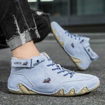 linokyr® - Scarpe ortopediche ergonomiche in pelle, impermeabili, alleviano il dolore ai piedi - unisex