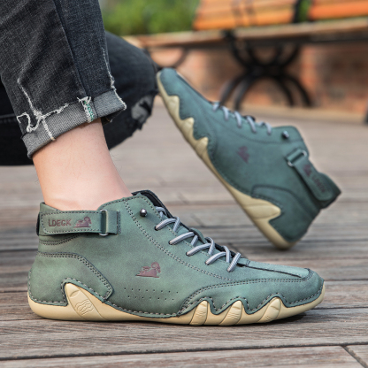 linokyr® - Scarpe ortopediche ergonomiche in pelle, impermeabili, alleviano il dolore ai piedi - unisex