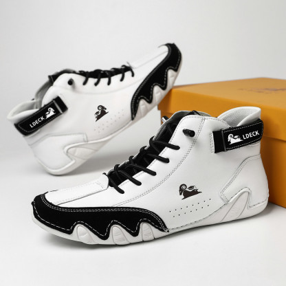 linokyr® - Scarpe ortopediche ergonomiche in pelle, impermeabili, alleviano il dolore ai piedi - unisex