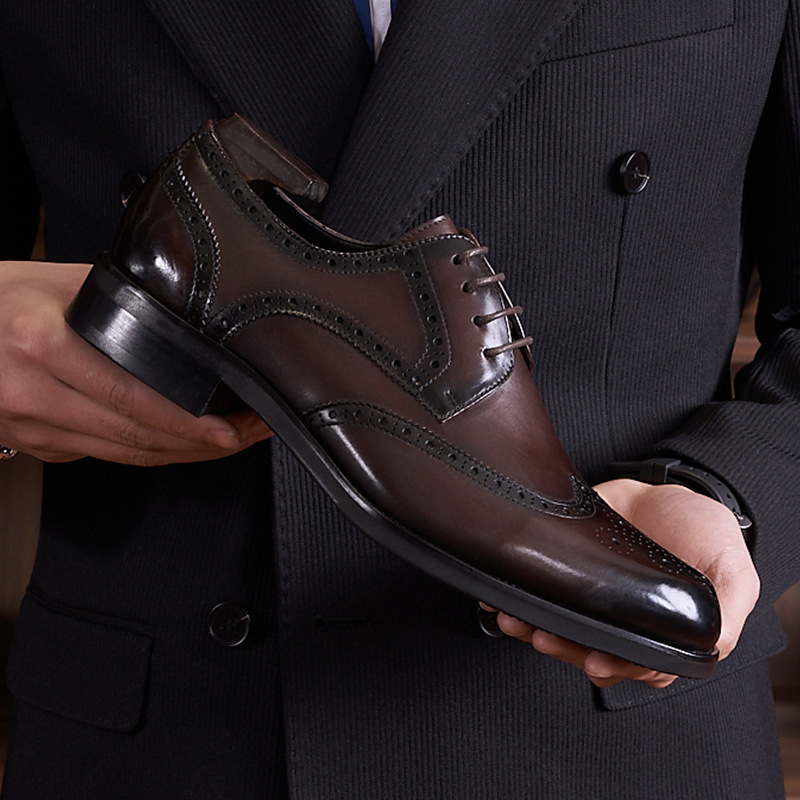 (⏰Ograničeno vrijeme - Ne propustite današnji popust od 50% - Ponuda)🔥2025 Nove modne muške cipele za slobodno vrijeme od prave kože: potpora za luk, udobna i prozračna, olakšava hodanje