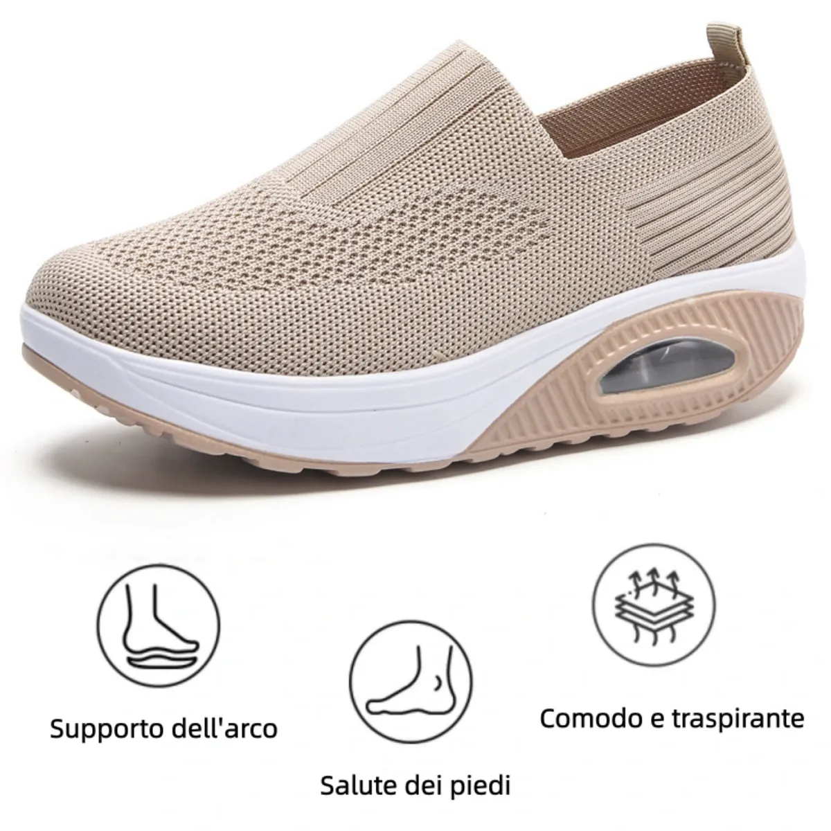【🎁Offerta a tempo limitato】Scarpe ortopediche da donna - Morbide e comode👞 Alleviano il dolore articolare✅ Tallone ammortizzato per una camminata confortevole✅ Antiscivolo✅