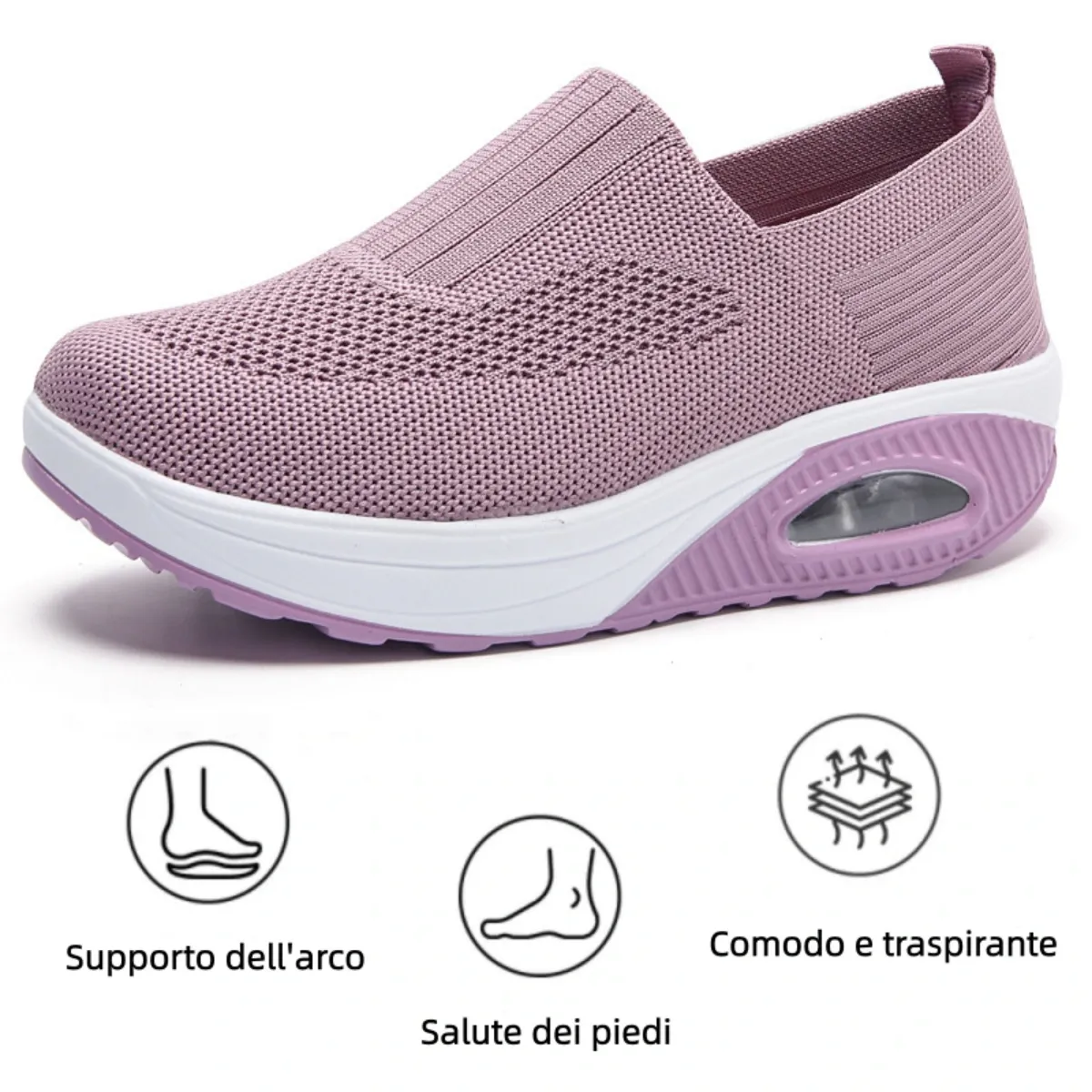 【🎁Offerta a tempo limitato】Scarpe ortopediche da donna - Morbide e comode👞 Alleviano il dolore articolare✅ Tallone ammortizzato per una camminata confortevole✅ Antiscivolo✅