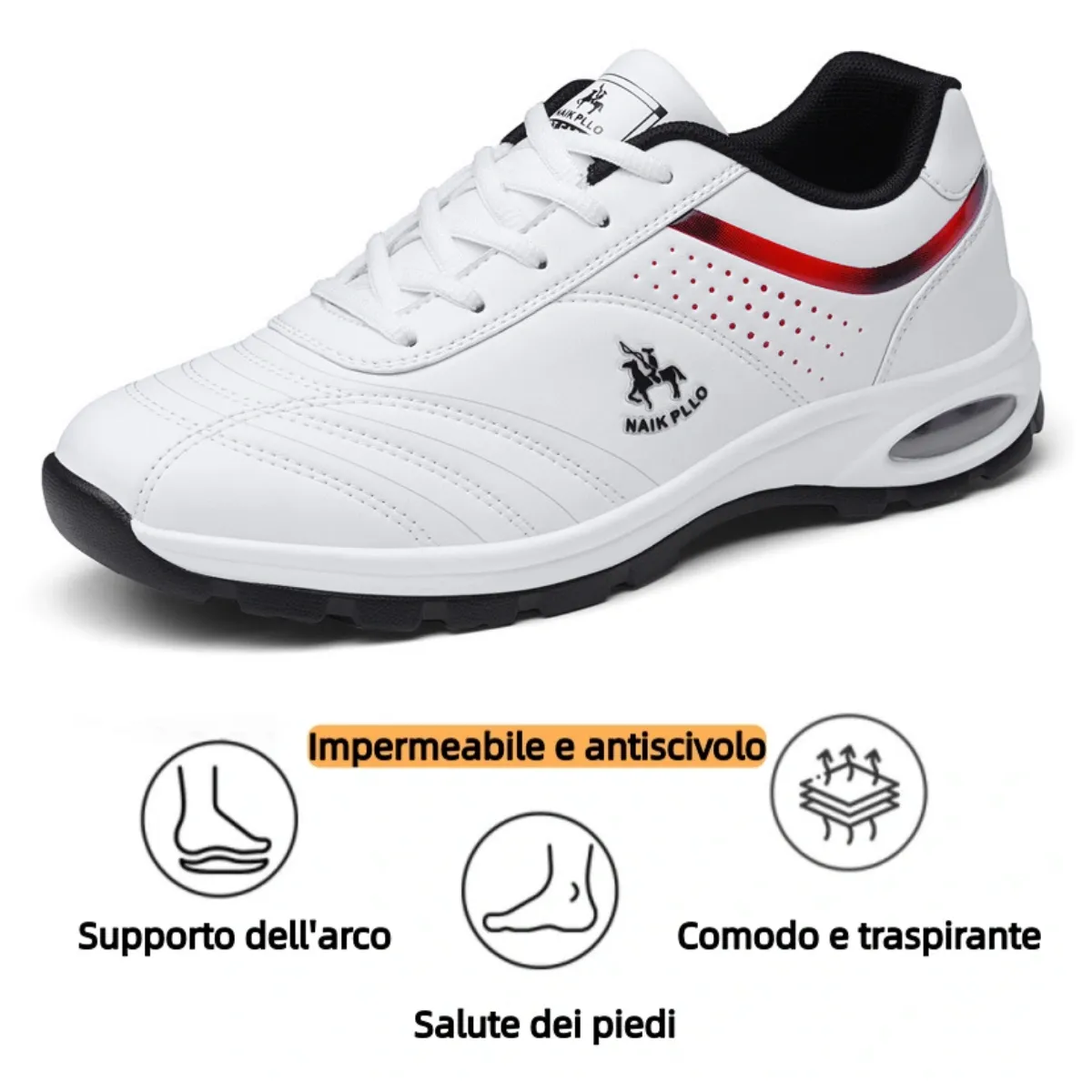 【🎁Offerta a tempo limitato】Scarpe da passeggio dal design ergonomico👞Cucite a mano - Impermeabili e antiscivolo✅Supporto dell'arco plantare per una camminata confortevole✅