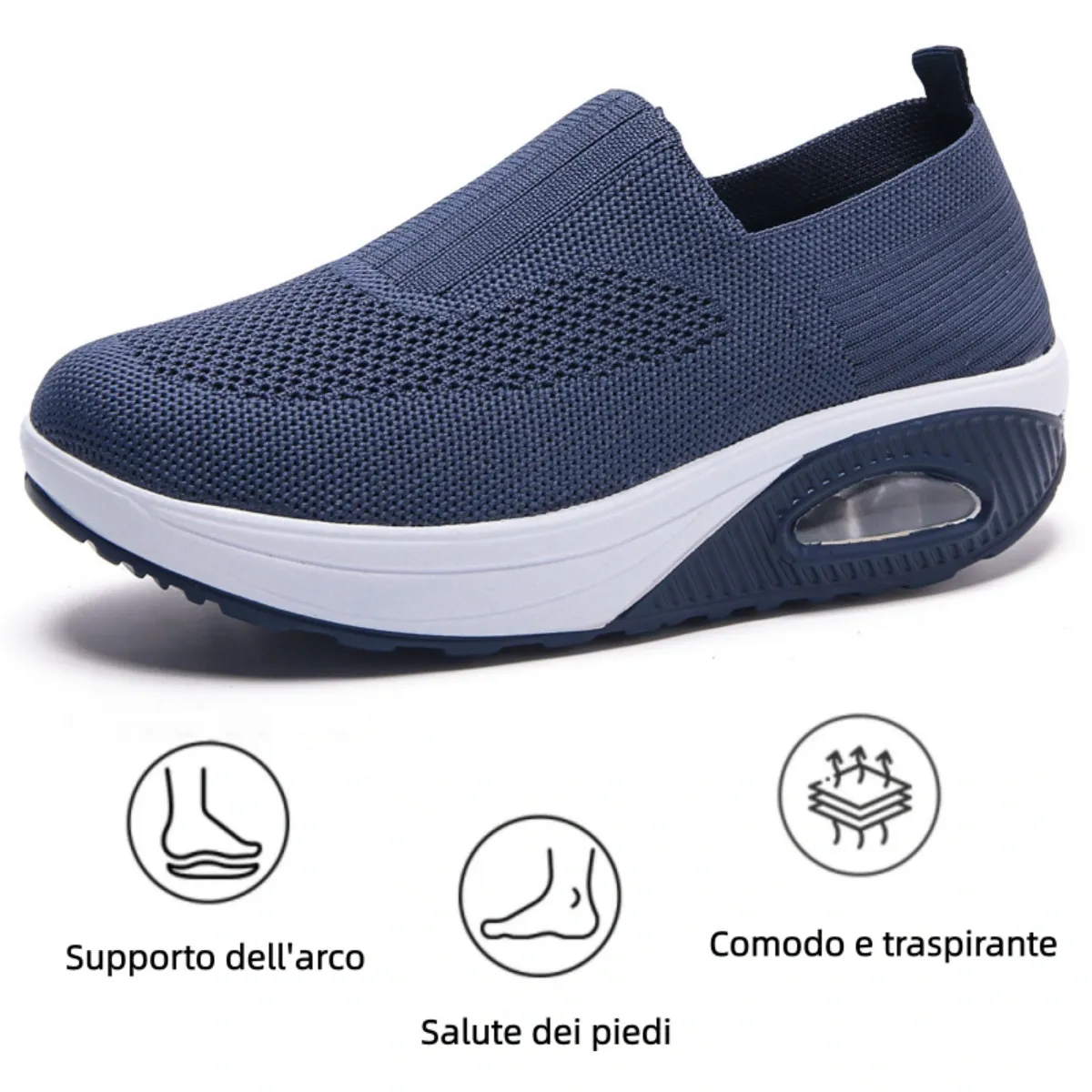 【🎁Offerta a tempo limitato】Scarpe ortopediche da donna - Morbide e comode👞 Alleviano il dolore articolare✅ Tallone ammortizzato per una camminata confortevole✅ Antiscivolo✅