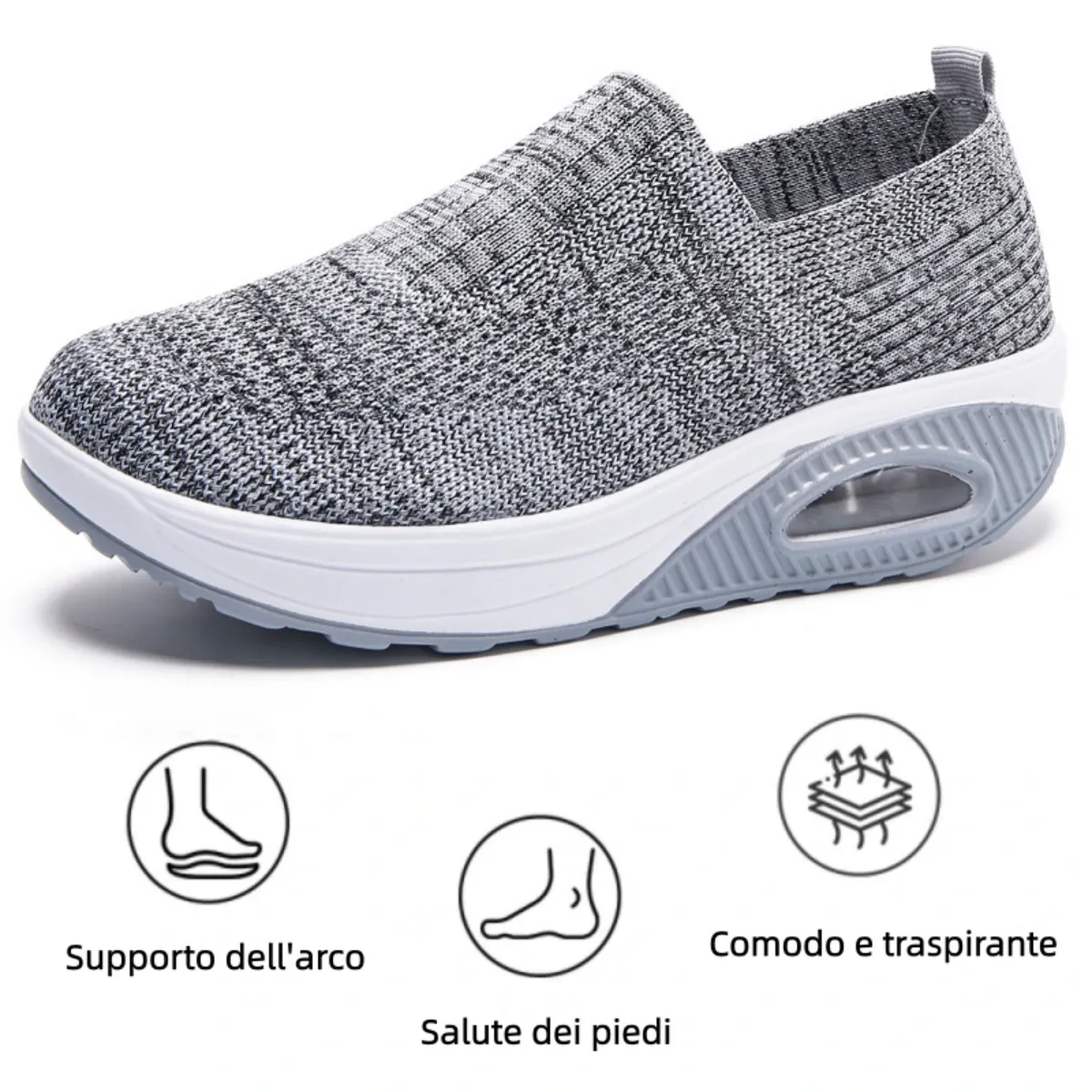 【🎁Offerta a tempo limitato】Scarpe ortopediche da donna - Morbide e comode👞 Alleviano il dolore articolare✅ Tallone ammortizzato per una camminata confortevole✅ Antiscivolo✅