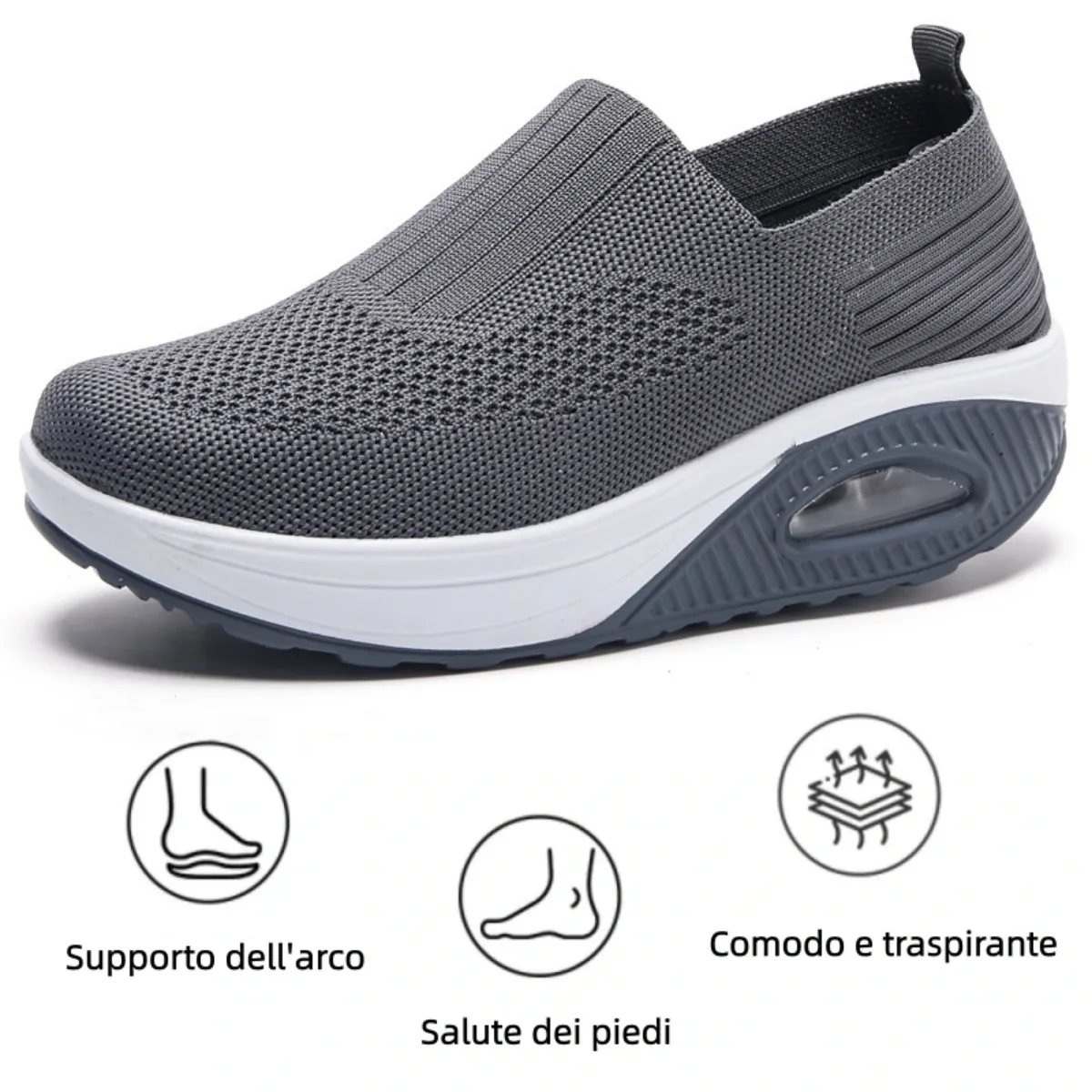 【🎁Offerta a tempo limitato】Scarpe ortopediche da donna - Morbide e comode👞 Alleviano il dolore articolare✅ Tallone ammortizzato per una camminata confortevole✅ Antiscivolo✅