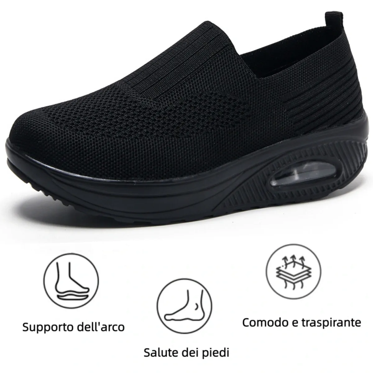 【🎁Offerta a tempo limitato】Scarpe ortopediche da donna - Morbide e comode👞 Alleviano il dolore articolare✅ Tallone ammortizzato per una camminata confortevole✅ Antiscivolo✅