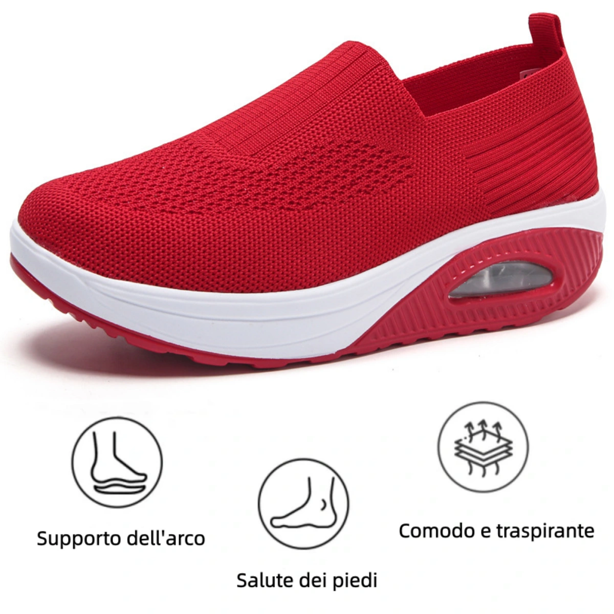 【🎁Offerta a tempo limitato】Scarpe ortopediche da donna - Morbide e comode👞 Alleviano il dolore articolare✅ Tallone ammortizzato per una camminata confortevole✅ Antiscivolo✅
