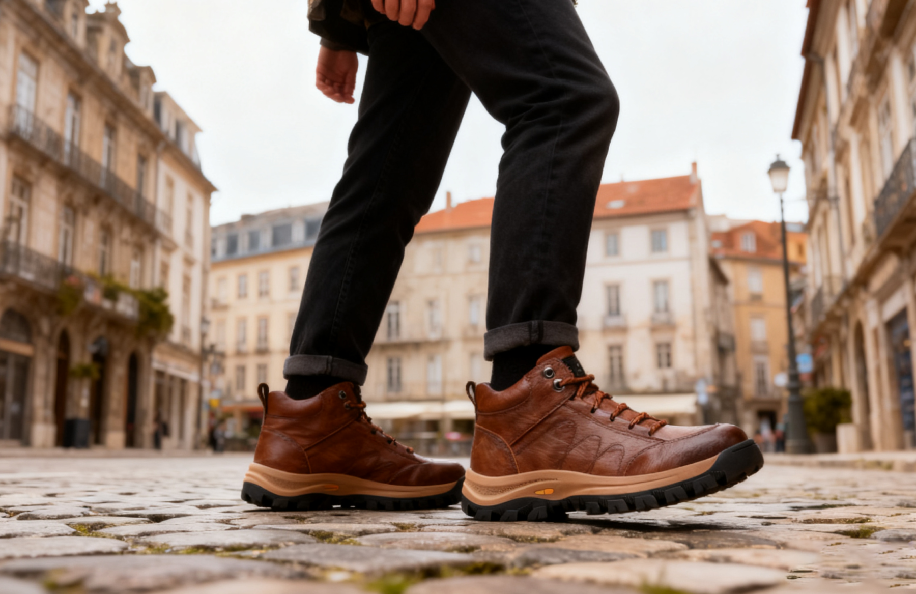 【🎁Offerta a tempo limitato】Realizzato in pelle di vitello australiana🐂Supporto dell'arco plantare - allevia il dolore al piede✅Impermeabile - antiscivolo - rende la camminata confortevole✅