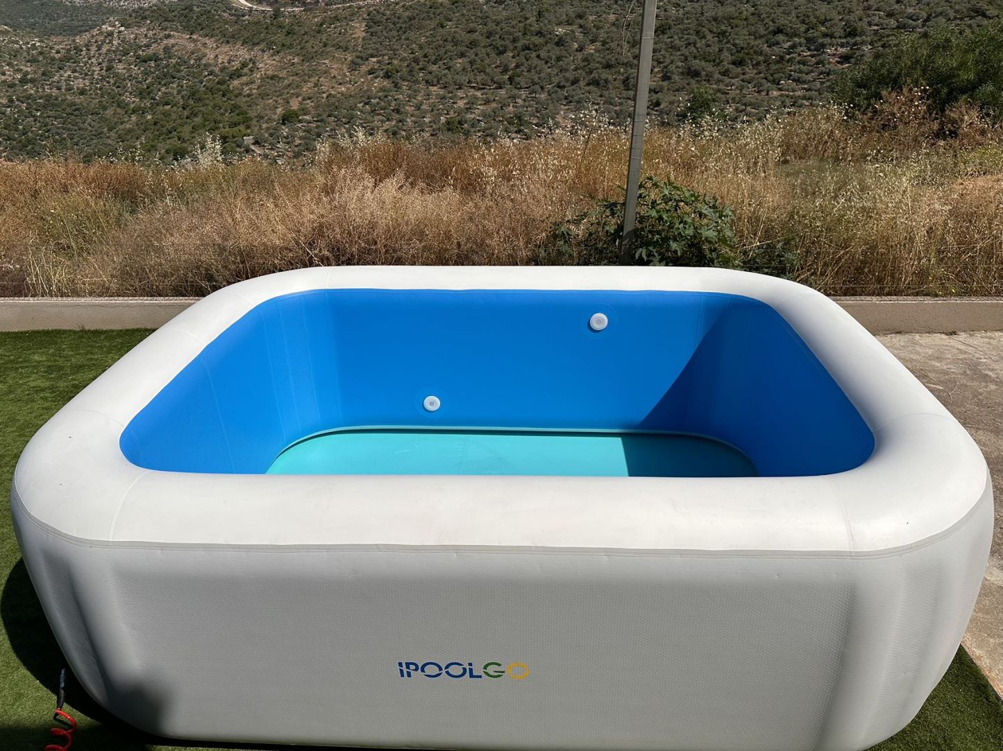 IPOOLGO POOL RECTANGULAR HOT SALE SIZE  ELECTRIC AIR  PUMP AND REPAIR KIT