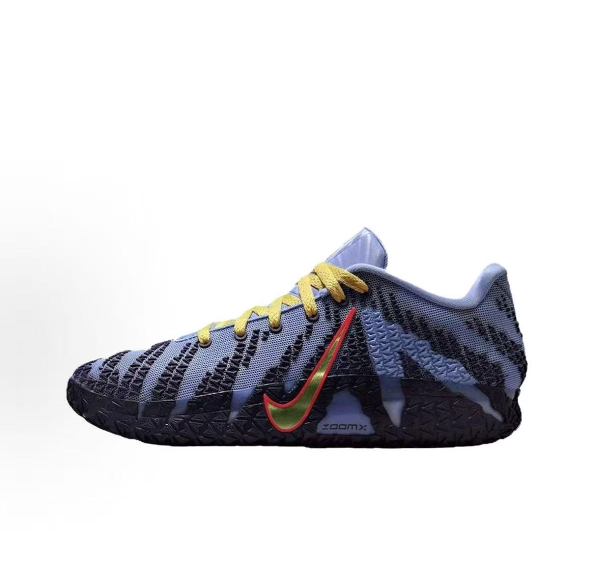 Nike Ja 3 Morant Third Generation Basketball Shoes for Men: Comfortable, Versatile, Breathable, Supportive, and Lightweight.  Blue/Yellow