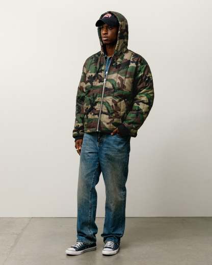 QUILTED NYLON WORK JACKET
