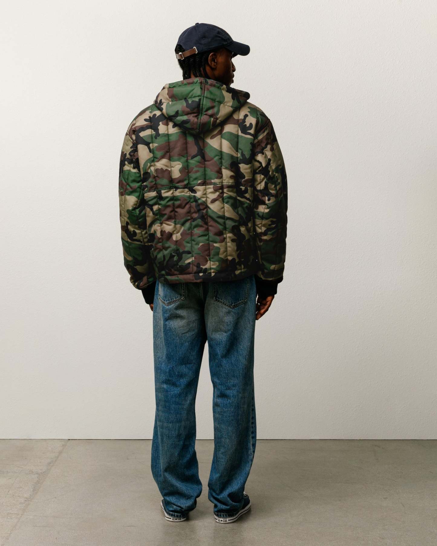 QUILTED NYLON WORK JACKET