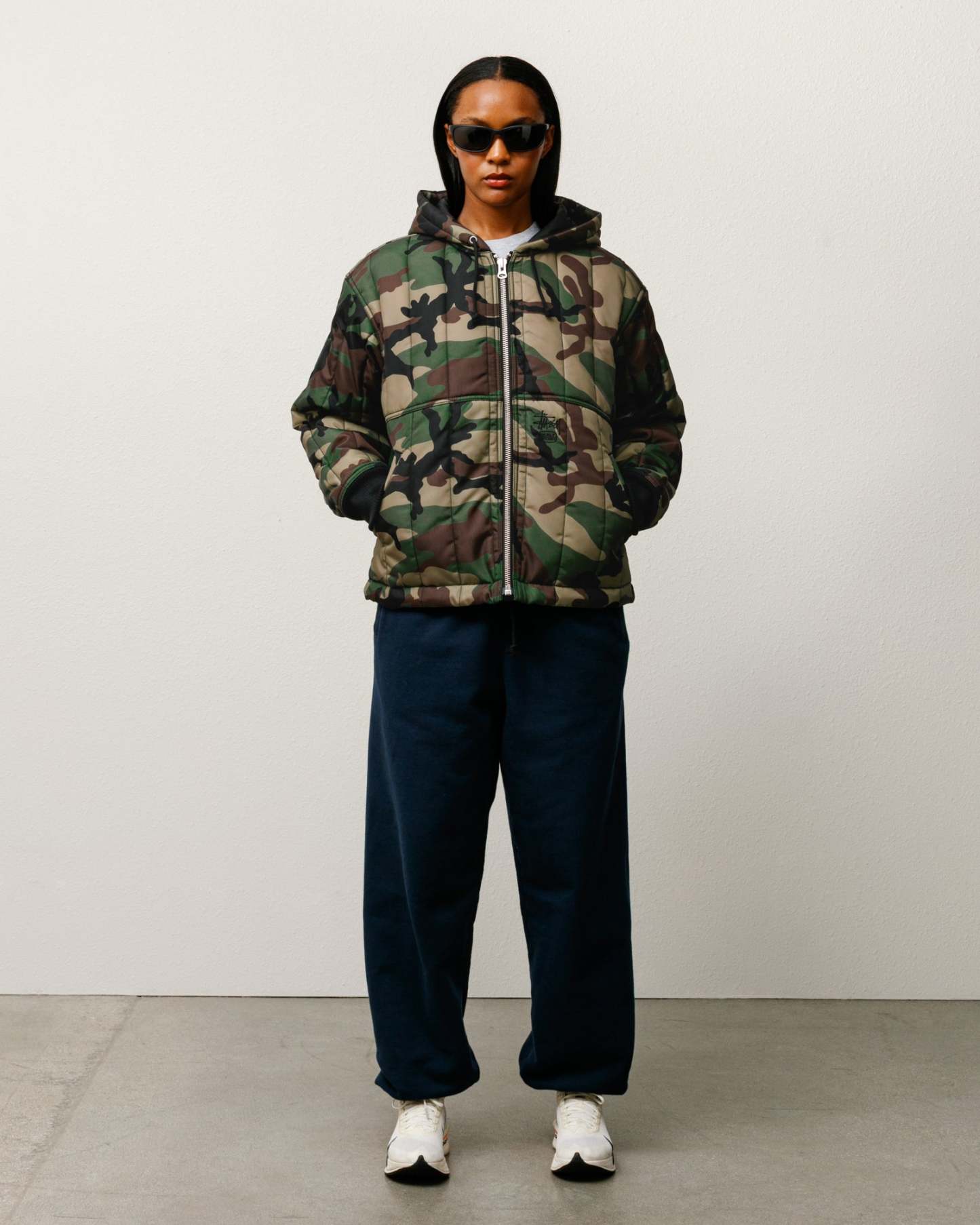 QUILTED NYLON WORK JACKET