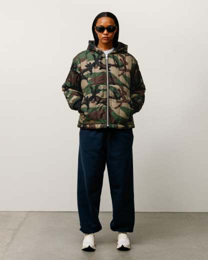 QUILTED NYLON WORK JACKET