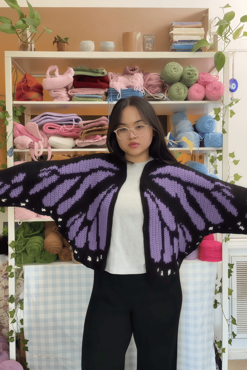 The Monarch butterfly cardigan&sweater