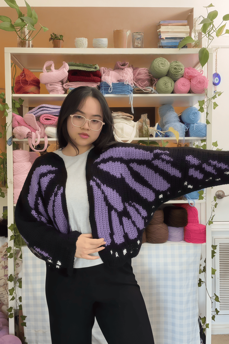 The Monarch butterfly cardigan&sweater