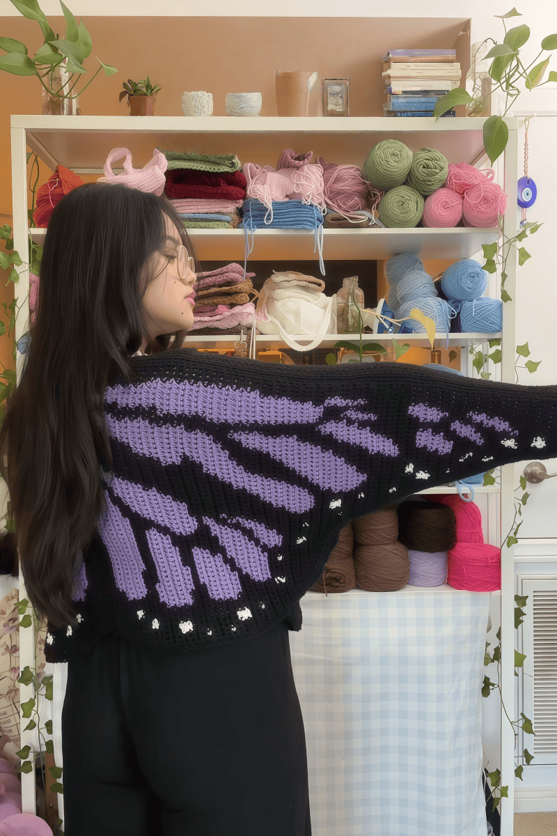 The Monarch butterfly cardigan&sweater