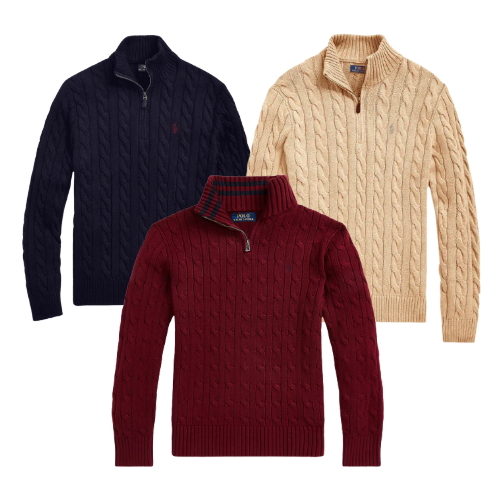 PREMIUM SET CABLE-KNIT COTTON [Time-limited]