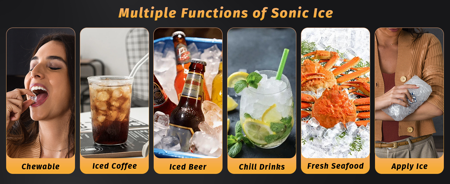 ice makers countertop crushed sonic ice