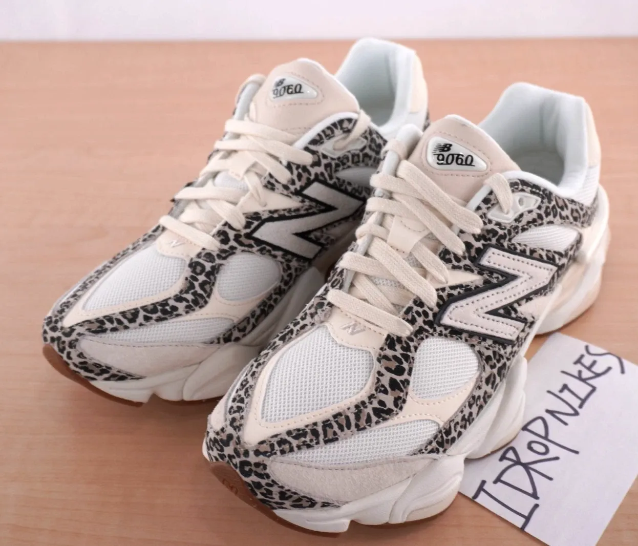 New Balance 9060 x ASOS Exclusive Brown Leopard Unisex Shoes - Replacement box