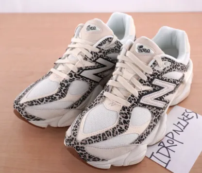 New Balance 9060 x ASOS Exclusive Brown Leopard Unisex Shoes - Replacement box