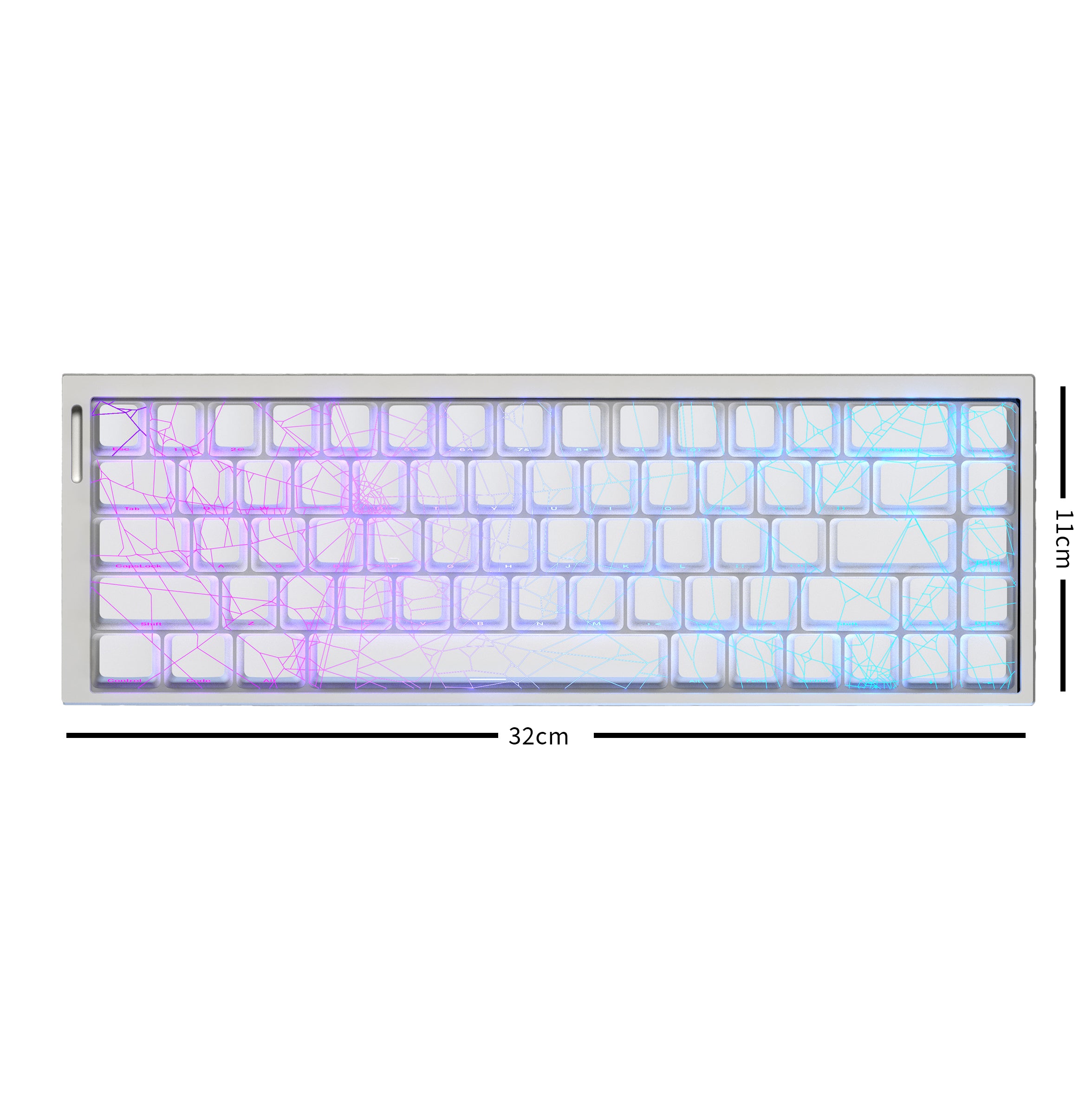 ZH68-HE Hall Effect 65% Mechanical Keyboard  Full RGB，Perfect for competitive gaming，RT0.01MM