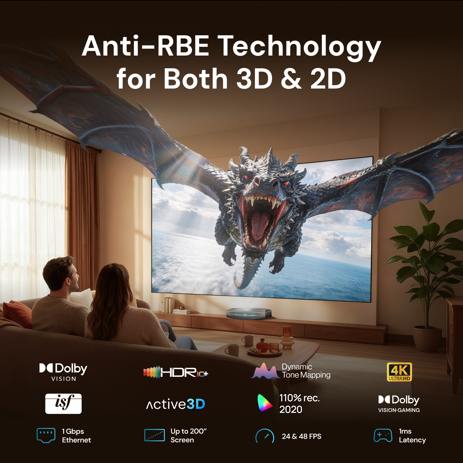Aetherion Max RGB Laser UST Projector 