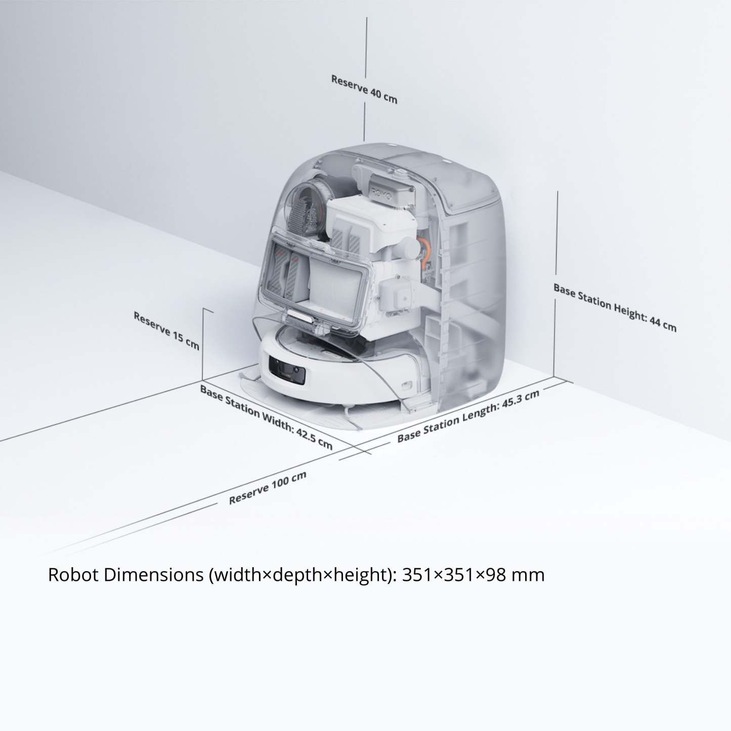 DJI ROMO P Robot Vacuum Cleaner (Water Tank Version)