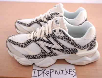 New Balance 9060 x ASOS Exclusive Brown Leopard Unisex Shoes - Replacement box