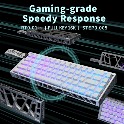 ZH68-HE Hall Effect 65% Mechanical Keyboard  Full RGB，Perfect for competitive gaming，RT0.01MM