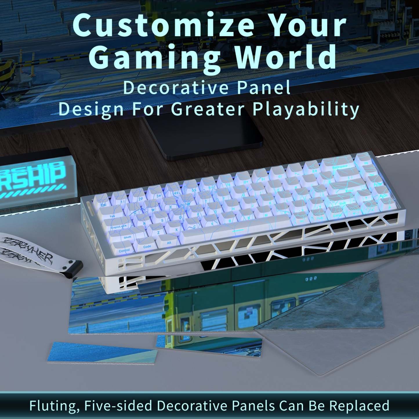 ZH68-HE Hall Effect 65% Mechanical Keyboard  Full RGB，Perfect for competitive gaming，RT0.01MM
