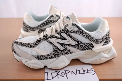 New Balance 9060 x ASOS Exclusive Brown Leopard Unisex Shoes - Replacement box