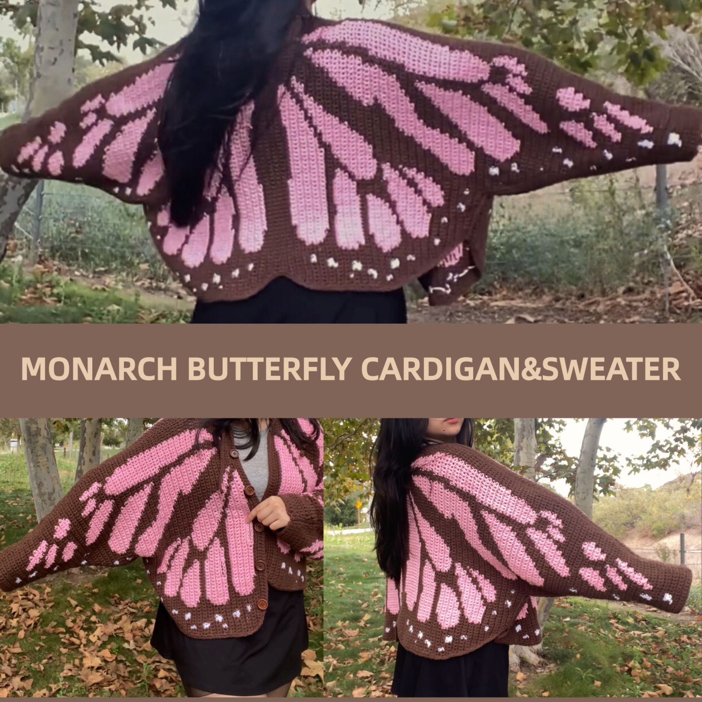 The Monarch butterfly cardigan&sweater
