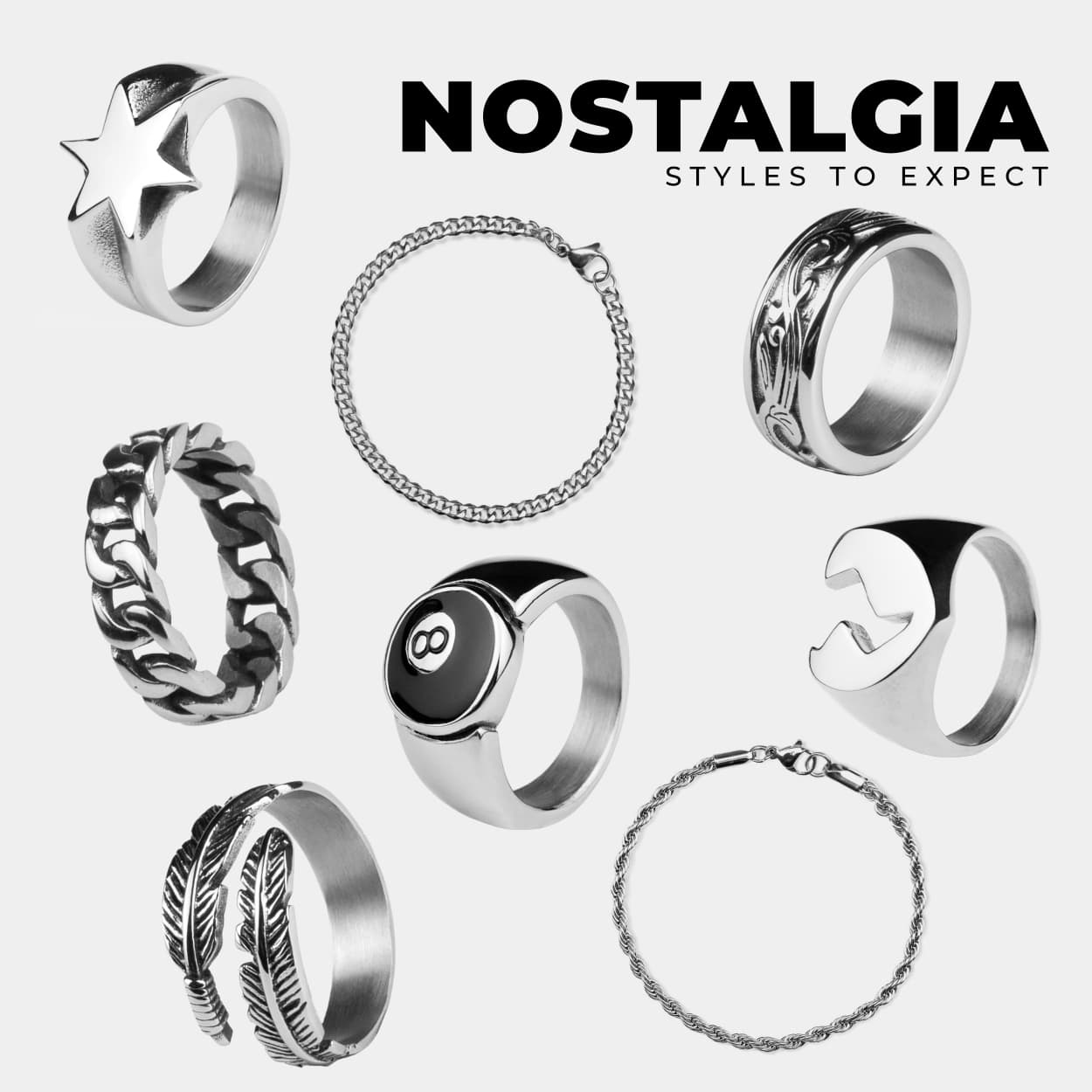 Vintage Aesthetic Jewellery Sets