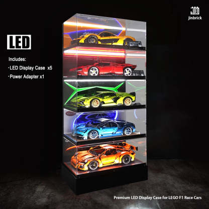 【Premium】LED Display Case for LEGO TECHNIC Cars