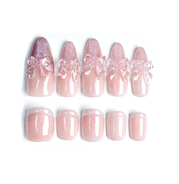 Velvet Glass Clip-on Nails