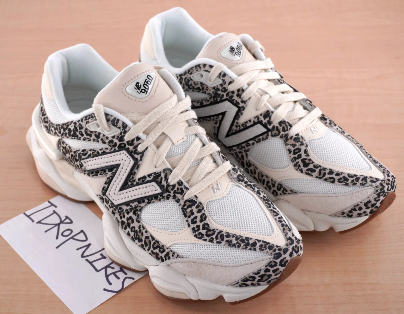 New Balance 9060 x ASOS Exclusive Brown Leopard Unisex Shoes - Replacement box