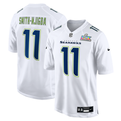 Men's Seattle Seahawks NK  Super Bowl LX Patch Carbon Fashion Game Jersey.Customized version