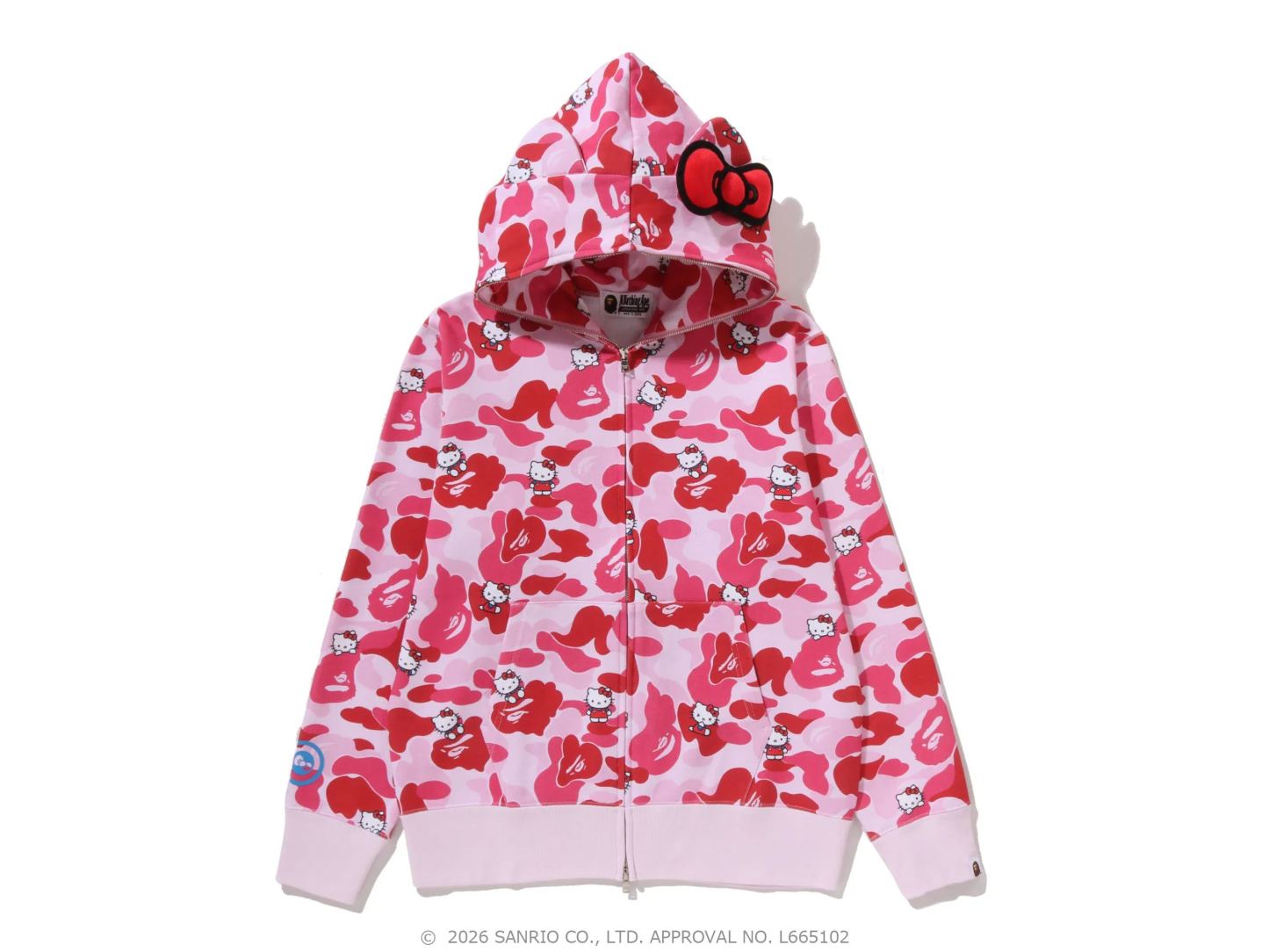 Hello Kitty Camouflage Full-Zip Hoodie