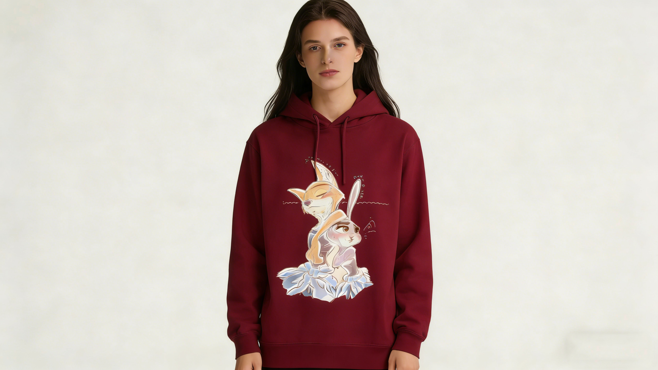Romantic Nick & Judy Embraced Hoodie - Soft Cotton Blend