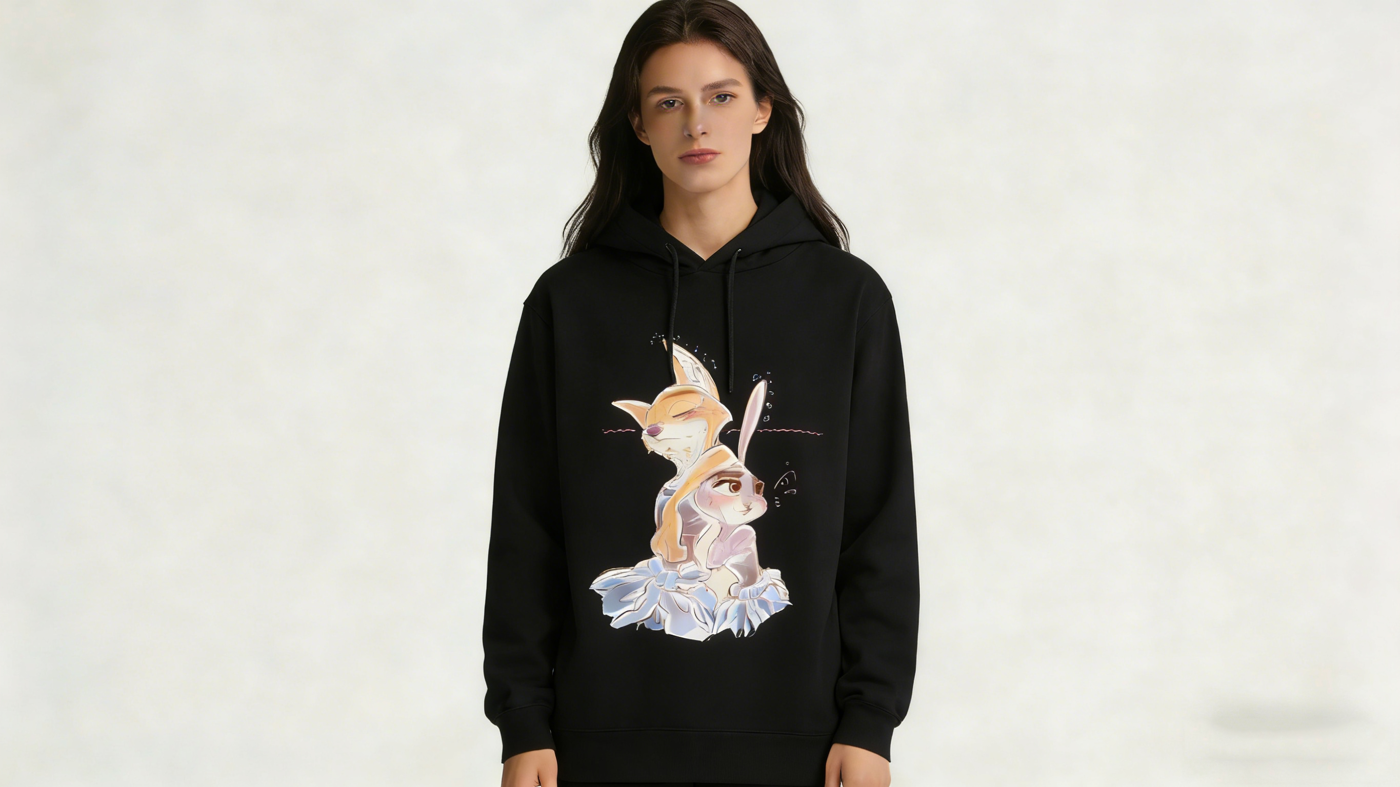 Romantic Nick & Judy Embraced Hoodie - Soft Cotton Blend