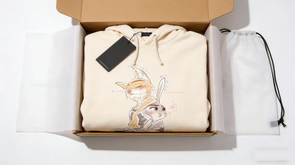 Romantic Nick & Judy Embraced Hoodie - Soft Cotton Blend